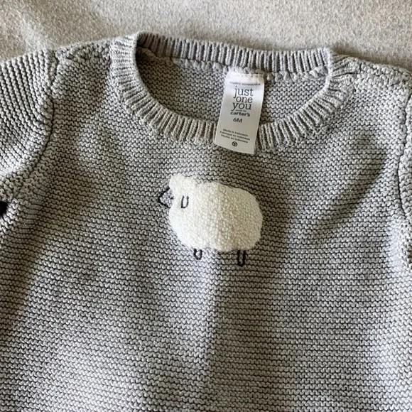 Gender Neutral Knit Sweater and Pant Set for Baby - Picture 2 of 6